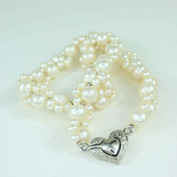 Genuine Freshwater Pearl Multi-strand Necklace - Picture 2 of 3